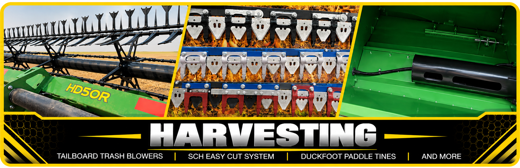HD50R Harvesting Equipment Banner